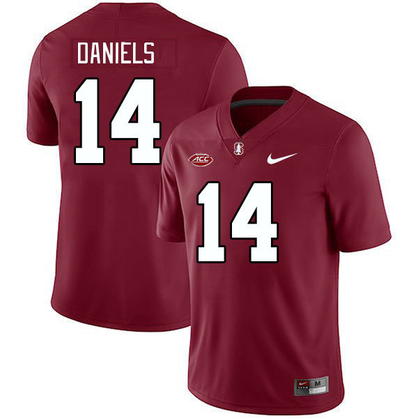 Men #14 Ashton Daniels Stanford Cardinal 2024 ACC Conference College Football Jerseys Stitched-Cardi